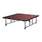 National Public Seating Stage Platform, 4 Ft. x 4 Ft. x 24"-32" Adjustable Height, Red Carpet TFXS48482432C-40 - alternate 1